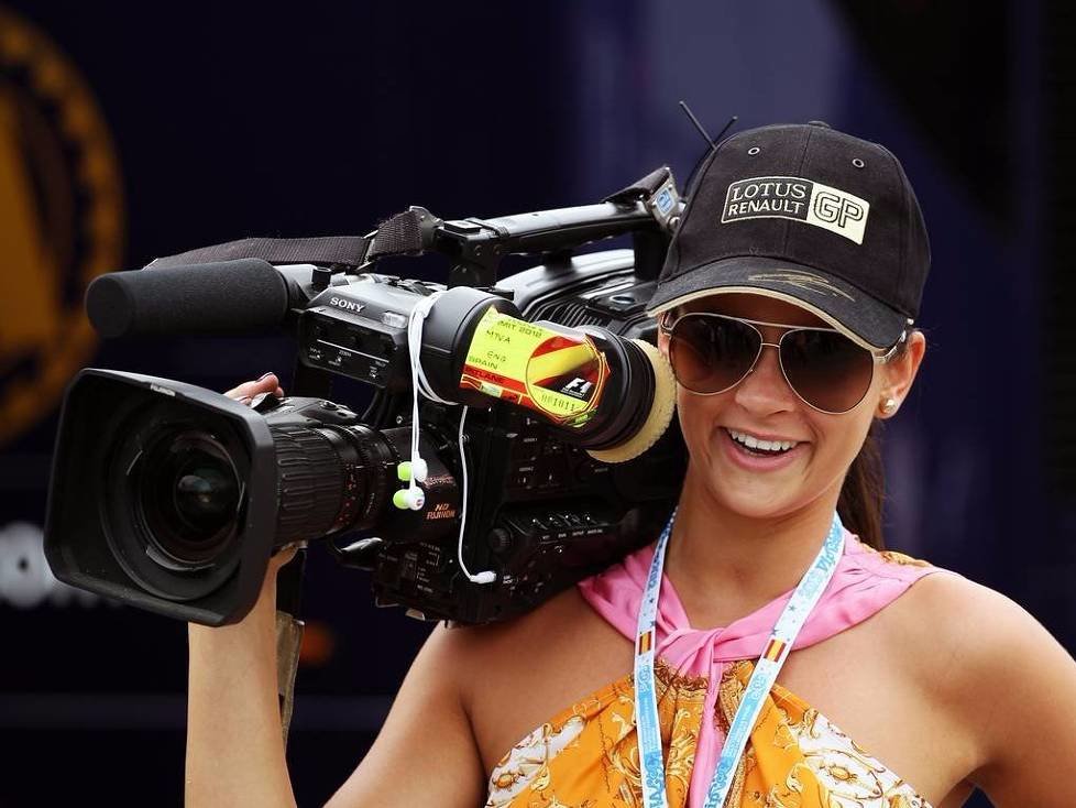 Kamerafrau in der Formel 1