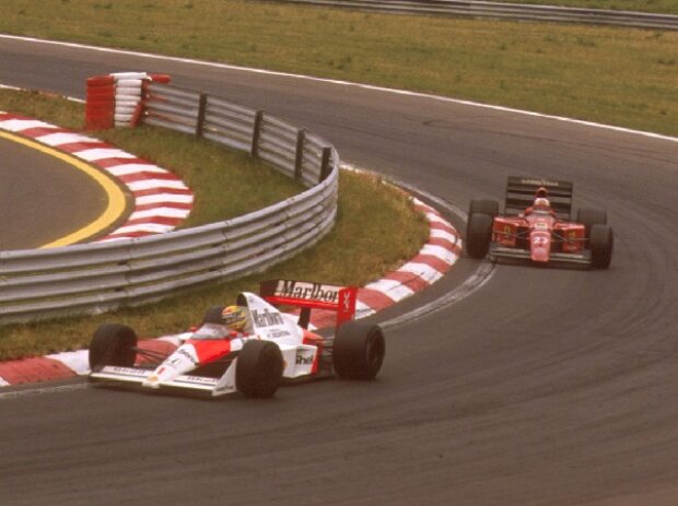 Titel-Bild zur News: Nigel Mansell, Ayrton Senna