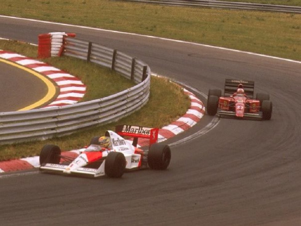 Nigel Mansell, Ayrton Senna