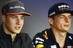 Stoffel Vandoorne (McLaren) und Max Verstappen (Red Bull) 