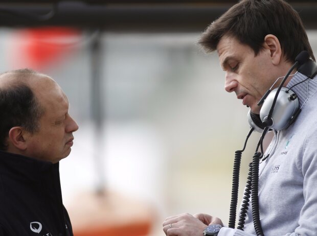 Toto Wolff, Frederic Vasseur Toto Wolff, Frederic Vasseur