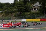 Callum Ilott, Guanyu Zhou und Lando Norris 