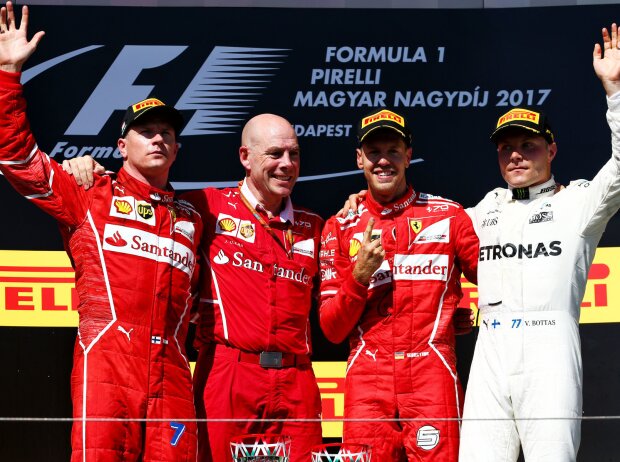 Titel-Bild zur News: Jock Clear, Sebastian Vettel, Valtteri Bottas, Kimi Räikkönen