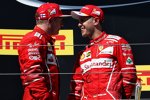 Sebastian Vettel (Ferrari) und Kimi Räikkönen (Ferrari) 