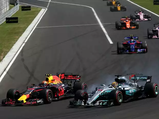 Titel-Bild zur News: Max Verstappen, Lewis Hamilton