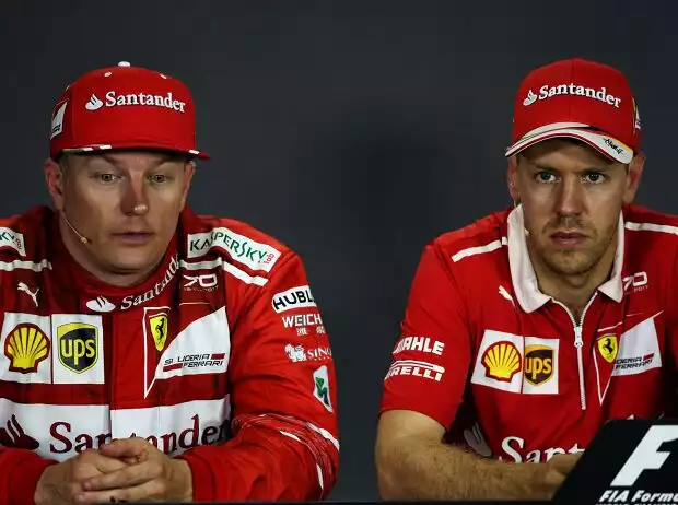 Sebastian Vettel, Kimi Räikkönen Titel-Bild zur News: Sebastian Vettel, Kimi Räikkönen