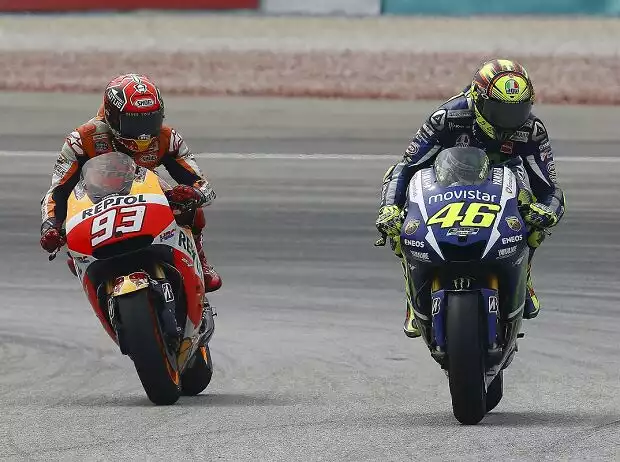 Marc Marquez, Valentino Rossi Titel-Bild zur News: Marc Marquez, Valentino Rossi