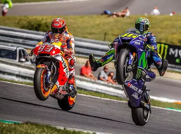 Marc Marquez, Valentino Rossi Titel-Bild zur News: Marc Marquez, Valentino Rossi