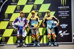 Romano Fenati, Gabriel Rodrigo und Juanfran Guevara 