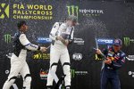 Johan Kristoffersson, Petter Solberg und Sebastien Loeb 