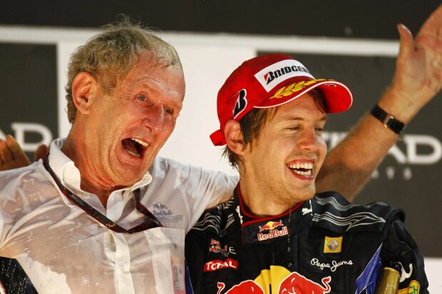 Sebastian Vettel Daniel Ricciardo Helmut Marko Red Bull Red Bull Racing F1 ~Sebastian Vettel (Ferrari), Daniel Ricciardo (Red Bull) und Helmut Marko ~ 
