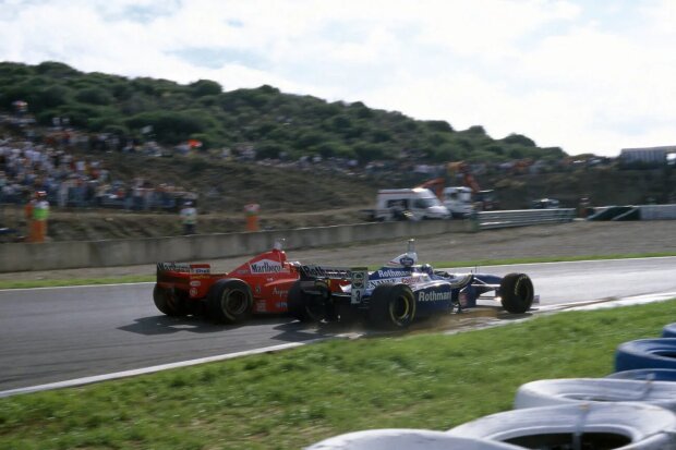 Michael Schumacher Jacques Villeneuve Ferrari Scuderia Ferrari F1Williams Williams Martini Racing F1 ~Michael Schumacher und Jacques Villeneuve ~ Michael Schumacher Jacques Villeneuve Ferrari Scuderia Ferrari F1Williams Williams Martini Racing F1 ~Michael Schumacher und Jacques Villeneuve ~