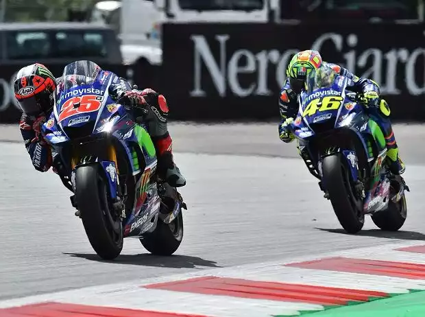 Maverick Vinales, Valentino Rossi Titel-Bild zur News: Maverick Vinales, Valentino Rossi