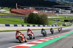 Marc Marquez vor  Andrea Dovizioso und Valentino Rossi 