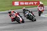 Marco Melandri (Ducati) vor Jonathan Rea (Kawasaki) und Chaz Davies (Ducati)