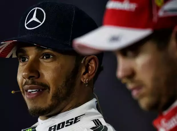 Titel-Bild zur News: Lewis Hamilton, Sebastian Vettel