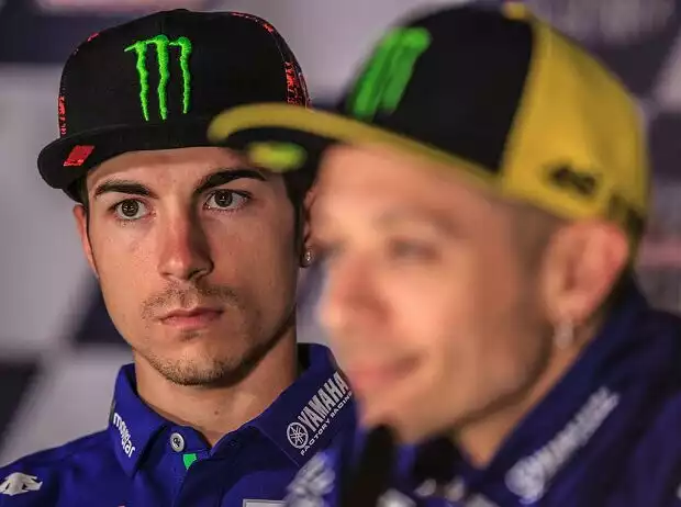 Titel-Bild zur News: Maverick Vinales, Valentino Rossi