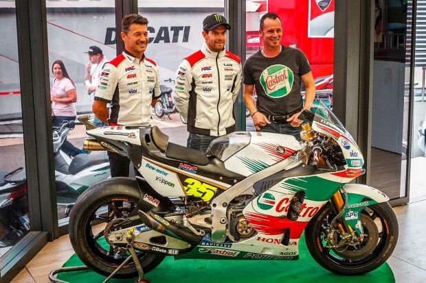  ~Lucio Cecchinello, Cal Crutchlow und Aaron Slight~    