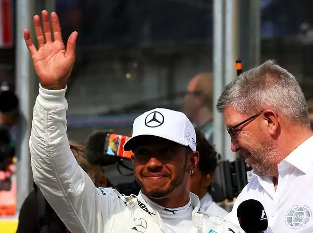 Titel-Bild zur News: Lewis Hamilton, Ross Brawn