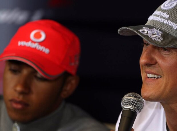 Michael Schumacher, Lewis Hamilton