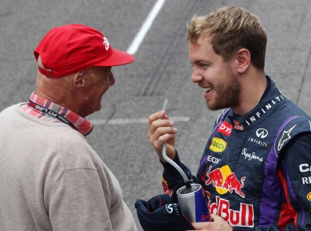 Titel-Bild zur News: Niki Lauda und Sebastian Vettel