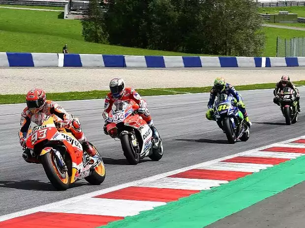 Marc Marquez, Andrea Dovizioso, Valentino Rossi Titel-Bild zur News: Marc Marquez, Andrea Dovizioso, Valentino Rossi