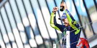 Bild zum Inhalt: Rossi erreicht sein Ziel: 190. Podium beim Jubiläumsrennen