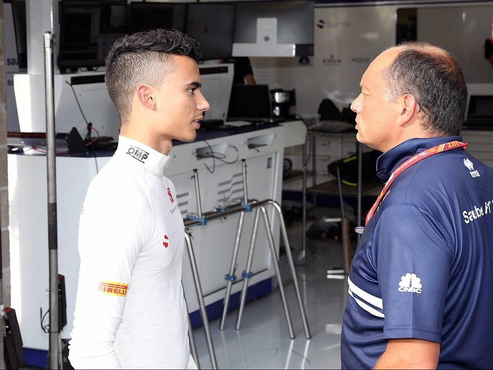 Pascal Wehrlein und Frederic Vasseur