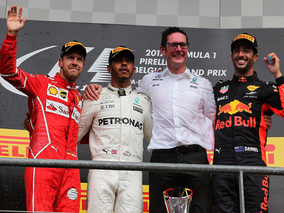 Sebastian Vettel, Lewis Hamilton, Daniel Ricciardo