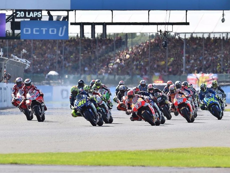 MotoGP Start in Silverstone