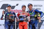 Maverick Vinales, Andrea Dovizioso und Valentino Rossi 