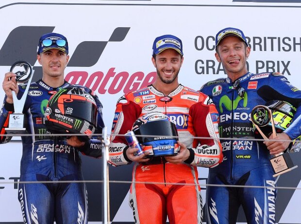 Maverick Vinales, Andrea Dovizioso, Valentino Rossi Maverick Vinales, Andrea Dovizioso, Valentino Rossi
