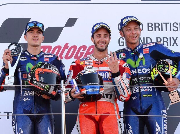 Maverick Vinales, Andrea Dovizioso, Valentino Rossi