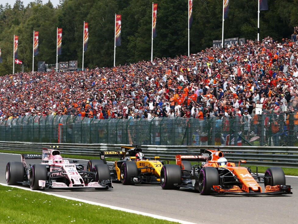 Fernando Alonso, Nico Hülkenberg, Esteban Ocon
