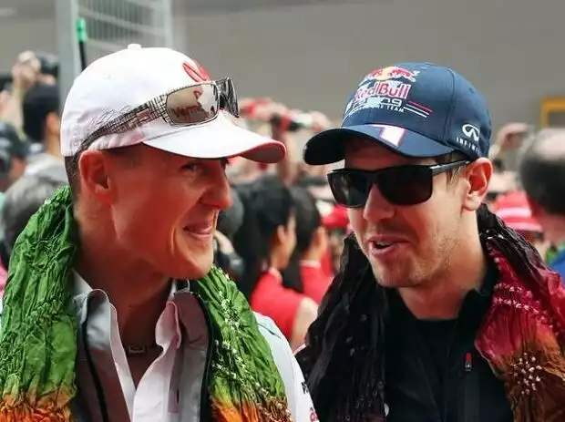 Titel-Bild zur News: Michael Schumacher, Sebastian Vettel