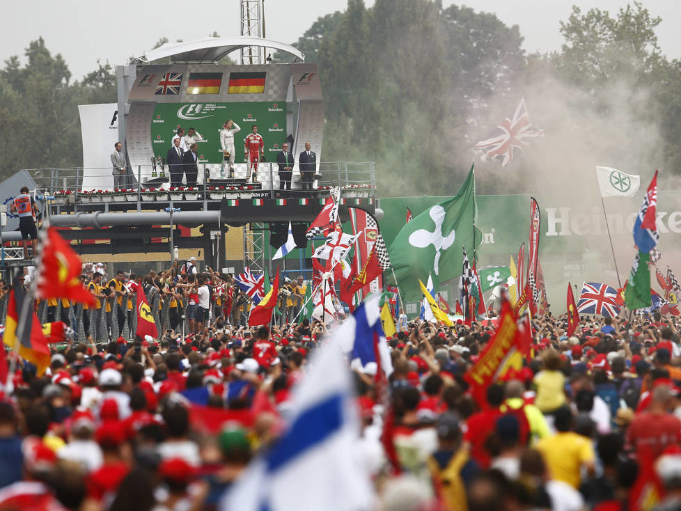 Podium in Monza