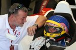 Ex-Minardi-Temachef Paul Stoddart und Jacques Villeneuve, der in Monza den Minardi-Zweisitzer fahren wird