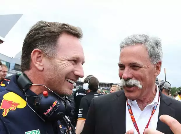 Christian Horner, Chase Carey Titel-Bild zur News: Christian Horner, Chase Carey