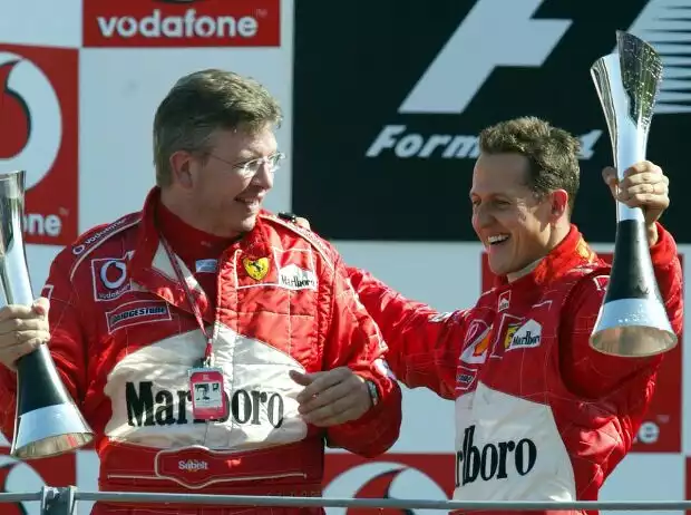 Titel-Bild zur News: Ross Brawn, Michael Schumacher