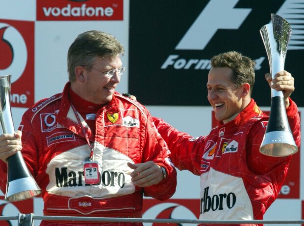 Titel-Bild zur News: Ross Brawn, Michael Schumacher