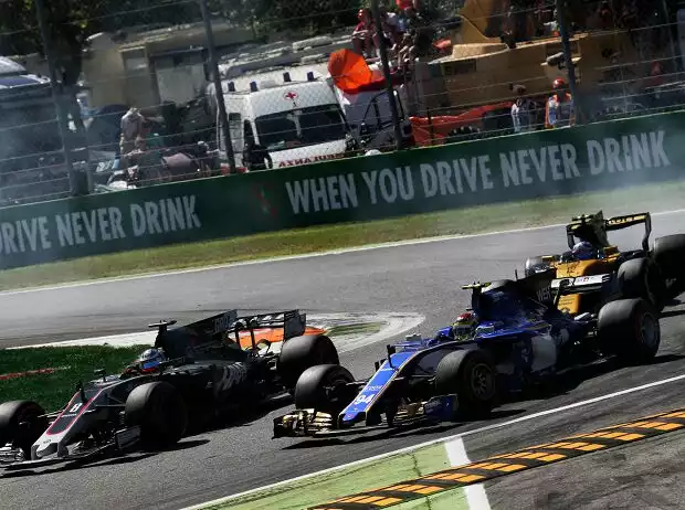 Romain Grosjean, Pascal Wehrlein, Jolyon Palmer Titel-Bild zur News: Romain Grosjean, Pascal Wehrlein, Jolyon Palmer