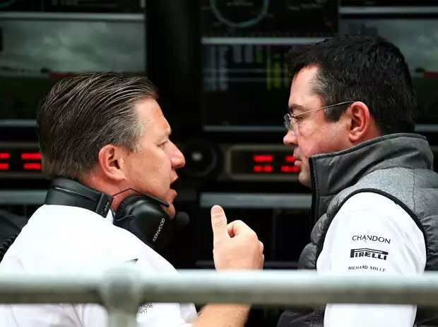 Zak Brown, Eric Boullier Titel-Bild zur News: Zak Brown, Eric Boullier