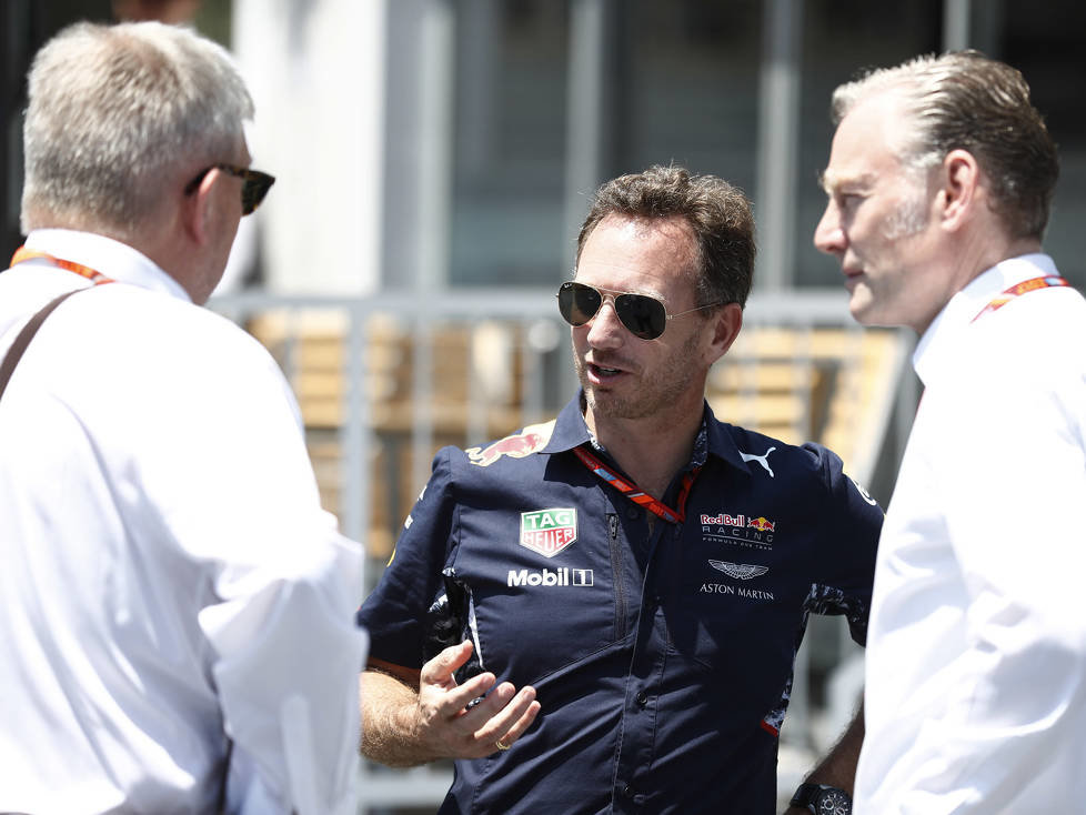 Ross Brawn, Christian Horner, Sean Bratches