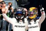 Valtteri Bottas (Mercedes) und Lewis Hamilton (Mercedes) 