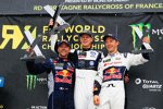 Sebastien Loeb, Johan Kristoffersson und Mattias Ekström 