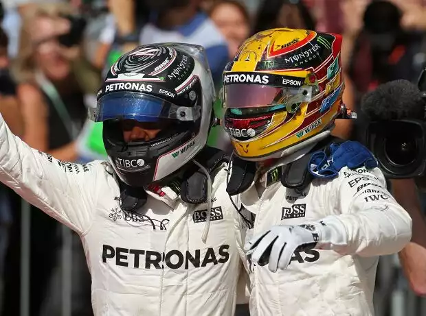 Valtteri Bottas, Lewis Hamilton Titel-Bild zur News: Valtteri Bottas, Lewis Hamilton