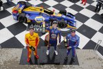 Alexander Rossi (Andretti), Ryan Hunter-Reay (Andretti) und Scott Dixon (Ganassi) 