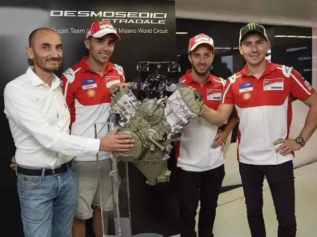 Titel-Bild zur News: Jorge Lorenzo, Michele Pirro, Andrea Dovizioso