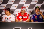 Marc Marquez, Andrea Dovizioso und Maverick Vinales 