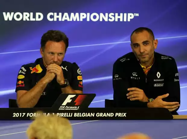 Christian Horner, Cyril Abiteboul Titel-Bild zur News: Christian Horner, Cyril Abiteboul